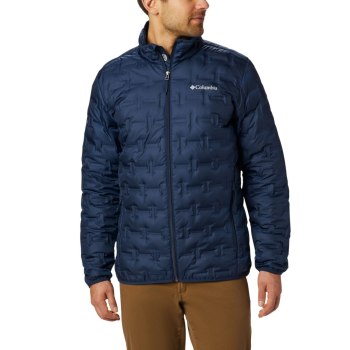 Columbia Delta Ridge Down Big, Chamarras Azul Marino Para Hombre | 954702-EUQ